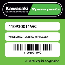 Najlepsza cena WHEEL,RR,2.15X18,AL NIPPLE,BLK