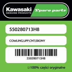 Tani Owiewka górna centralna EBONY Kawasaki
