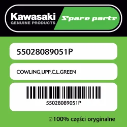 Bezpieczna płatność Owiewka górna C.L.GREEN Kawasaki