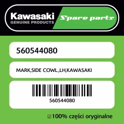 MARK,SIDE COWL.,LH,KAWASAKI Nowy