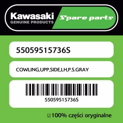 Owiewka górna boczna lewa P.S.GRAY Kawasaki Nowość