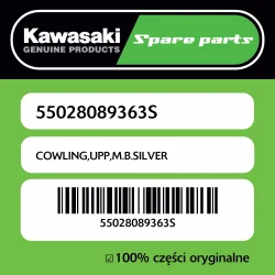Łatwy zwrot Owiewka górna M.B.SILVER Kawasaki
