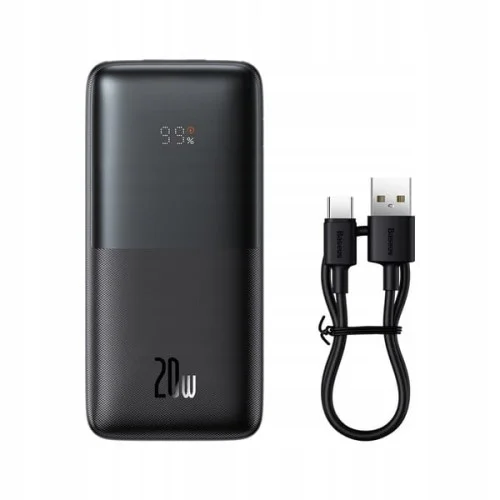 NOWY Power Bank 10000mAh 20W + kabel USB-C BASEUS Premium