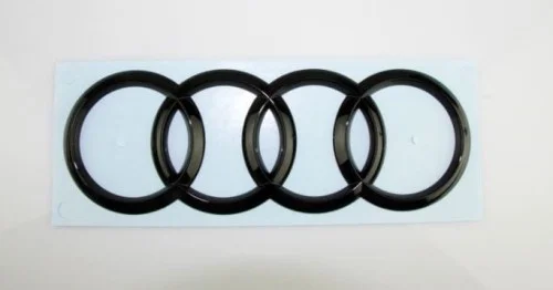 Premium Znaczek emblemat logo tył czarny Audi A4 B9 A6 C8