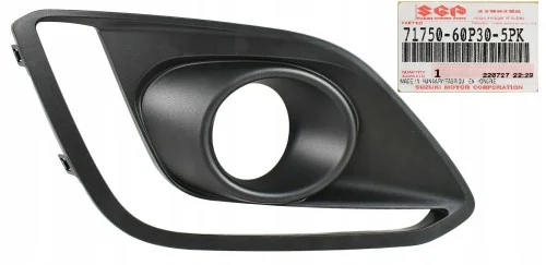 Super okazja Prawa zaślepka halogenu led Suzuki Swift 2012- 2017 OE 71750-60P30-5PK