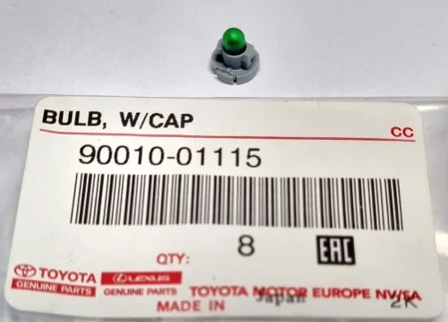 Bezpieczne zakupy ŹARWKA Z OPRAWK PODSWIETLENIE PANELU TOYOTA YARIS II