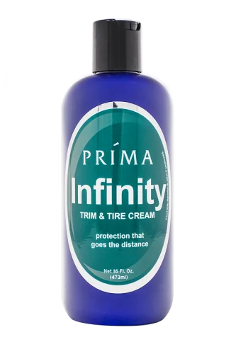 Prima Infinity Trim and Tire Cream –dressing do opon i plastików zewnętrznych 473ml Oferta limitowana