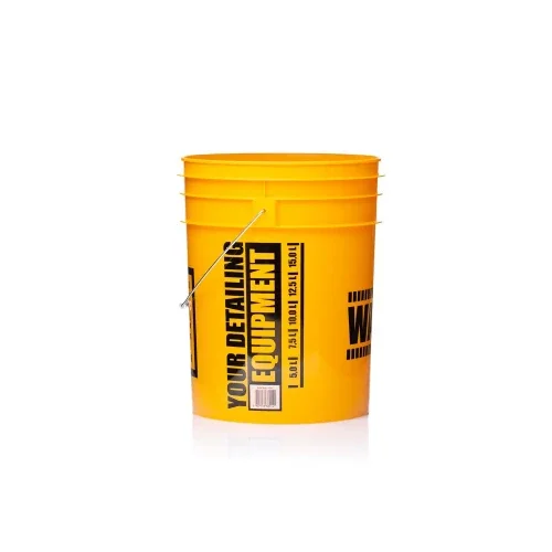 Nowy WORK STUFF Detailing Bucket WASH - żółte profesjonalne wiadro do mycia 20L