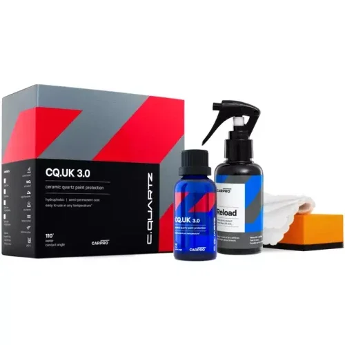 CarPro CQuartz UK Edition 3.0 –łatwa w aplikacji powłoka kwarcowa, zestaw 50ml + Reload 100ml Ograniczona ilość