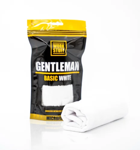 WORK STUFF Gentleman Basic White –delikatna mikrofibra bez obszycia, 40x40cm, 350gsm Zamów teraz