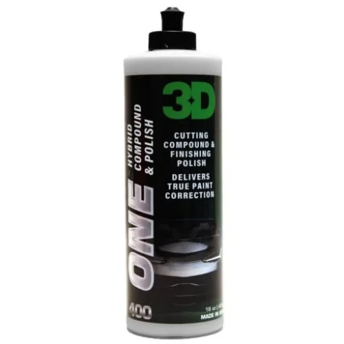 Nowość 3D Car Care One Hybrid Compound & Polish - super skuteczna pasta jednoetapowa 473ml