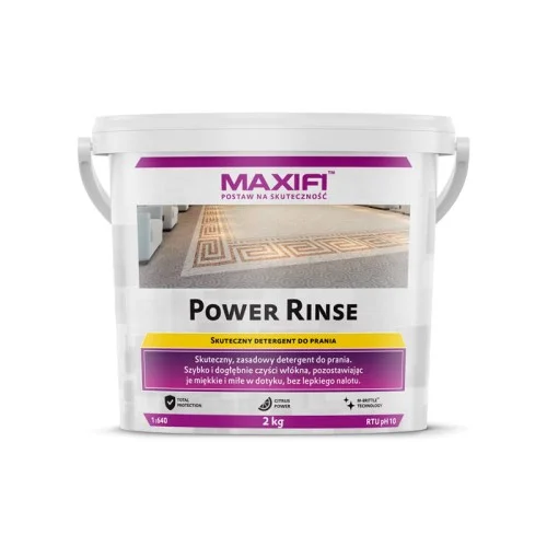 Maxifi Power Rinse –proszek do prania ekstrakcyjnego tapicerki 2kg Ekspresowa dostawa