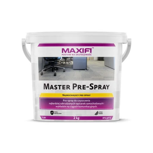 Maxifi Master Pre-Spray –proszek do prania tapicerki materiałowej 2kg Wybór klientów