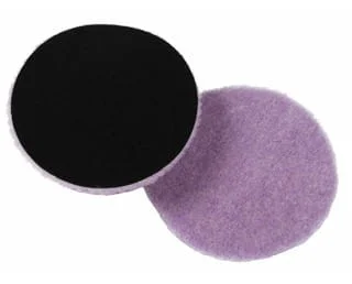 Dostępne od ręki Lake Country Purple Foamed Wool Buffing & Polishing Pad Thin 3x1/4" - futro polerskie 90mm