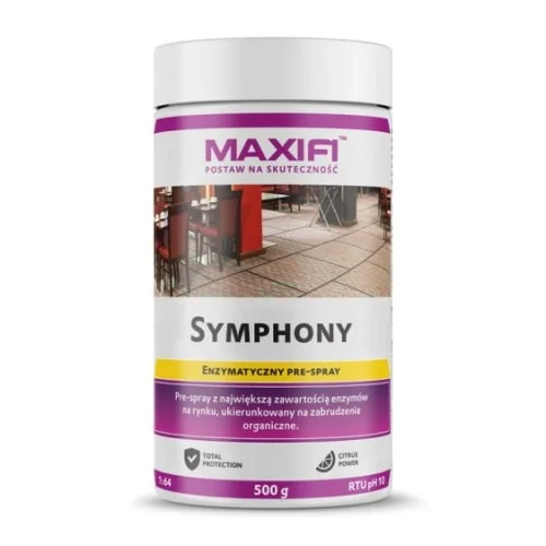 Maxifi Symphony - pre-spray do usuwania zabrudzeń pochodzenia organicznego 500ml Ostatnie sztuki