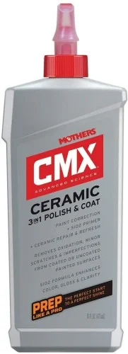 Mothers CMX Ceramic 3-in-1 Polish & Coat - primer, AiO przygotowuje lakier pod powłokę ceramiczną, zabezpiecza 473ml Rabat