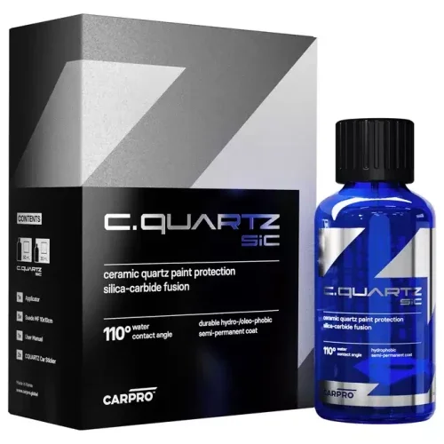 Tani CarPro CQuartz SiC - prosta w aplikacji powłoka ochronna, zawiera węglik krzemu 30ml