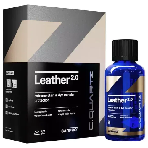 CarPro CQuartz Leather 2.0 - powłoka kwarcowa do skóry i vinylu zestaw 30 ml Wysoka jakość