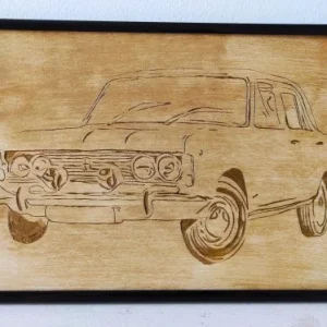 Bestseller Meldor Art Duży Fiat - grawer ręczny w drewnie