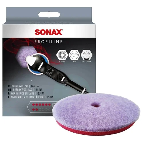 SONAX Hybrid Wool Pad HybridWollPad 143 DA - innowacy pad hybrydowy, usuwa głębokie rysy i wykańcza 143mm Nie przegap