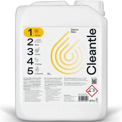 Bestseller Cleantle Deiron Man - produkt do usuwania zanieczyszczeń metalicznych 5L