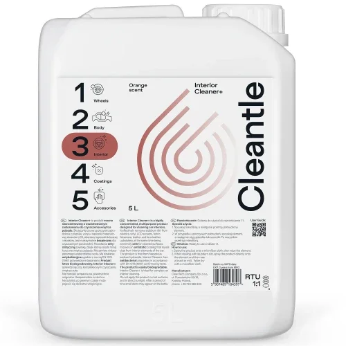 Rabat Cleantle Interior Cleaner + –produkt do czyszczenia wnętrza, gotowy do użycia 5L