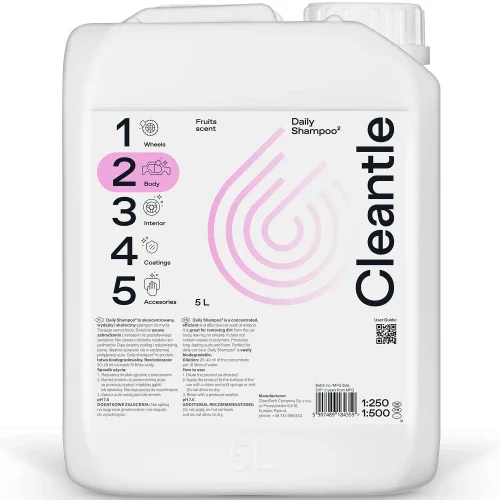 Okazja Cleantle Daily Shampoo - szampon samochodowy o neutralnym pH 5L