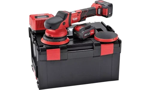 Flex Tools XFE 15 150 18.0-EC/5.0 Set - akumulatorowa polerka mimośrodowa, skok 15mm Wybór klientów