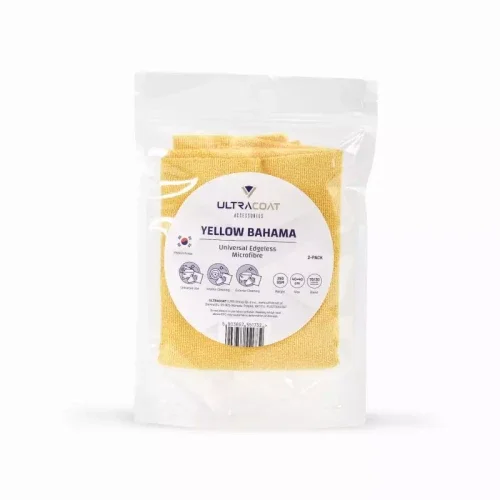 Ultracoat Yellow Bahama - najwyższej jakości bezkrawędziowa mikrofibra 250gsm 2pack Niska cena