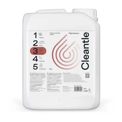 Hit cenowy Cleantle Fabriclean+ - nowoczesny produkt do czyszczenia tapicerki 5L
