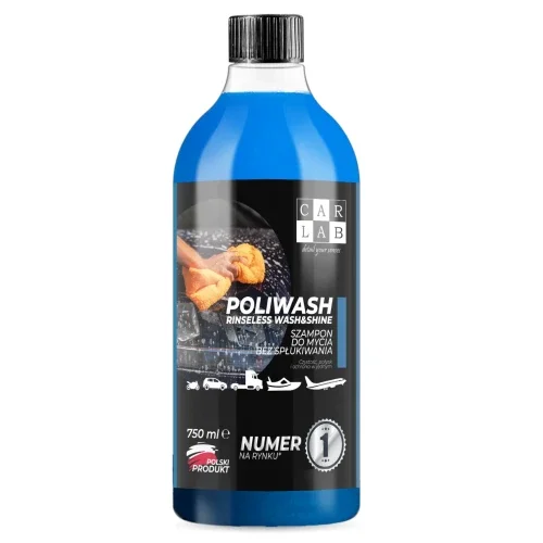 CARLAB Poliwash Blue - polimerowy szampon samochodowy do mycia bez spłukiwania rinseless 750ml Dodaj do koszyka