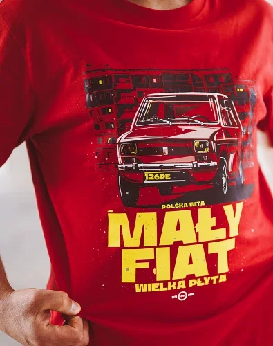 126pe® Polska Wita - Mały FIAT - Wielka płyta - mega grafika - koszulka t-shirt XL Kup teraz