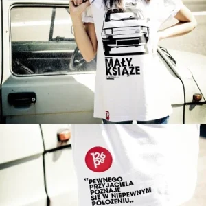 Polski Fiat 126p - Koszulka Mały Książę - ponad 10 lat na rynku - koszulka, t-shirt L Niska cena